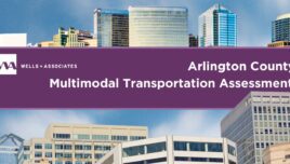 graphic showing Arlington office buildings with multimodal transportation assessments